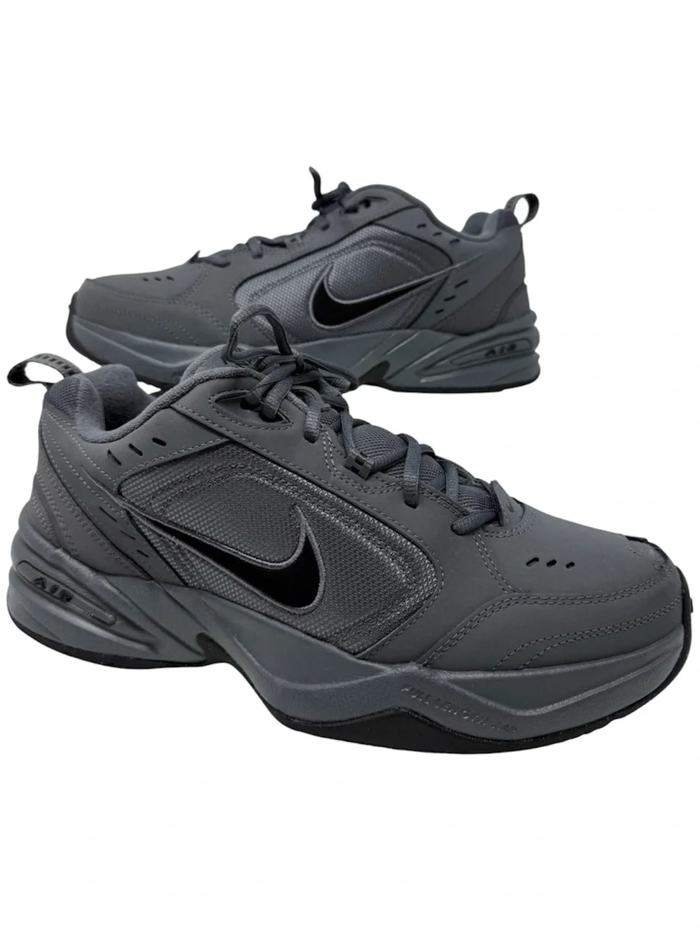 Nike Air Monarch IV Gray Black Sneakers Mens Size 10.5 Athletic Walking Dad Shoe - Picture 14 of 14